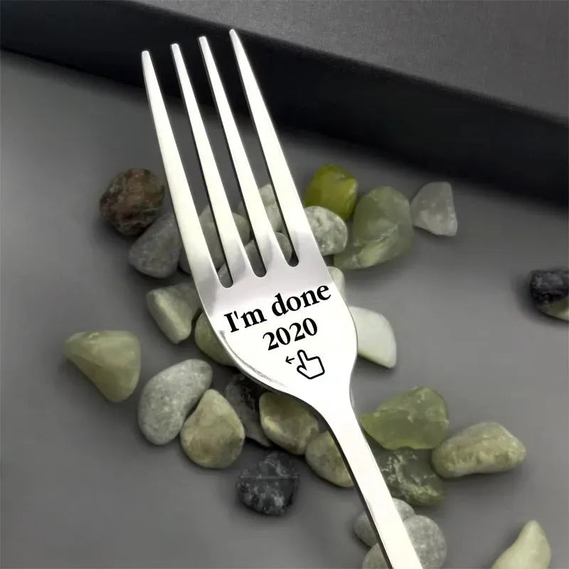 European and American cake fruit rust steel fork - Bellarte Enchanté European and American cake fruit rust steel fork